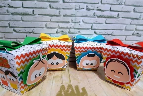 Kit 20 Caixas Turma da Monica Toy