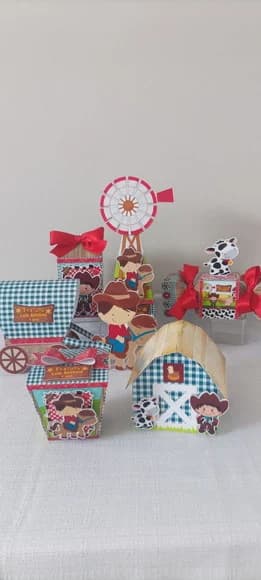 Kit Festa Fazendinha Menino 50 Peças