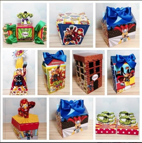 40 Unidades Lembrancinha Vingadores Cute
