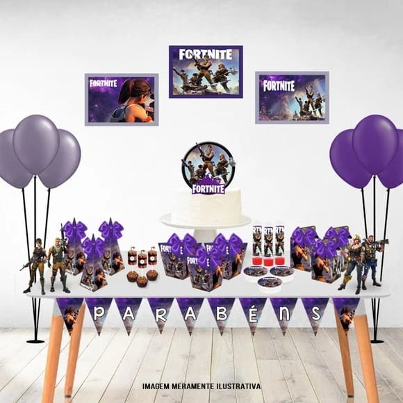 Kit Festa Fortnite Menina