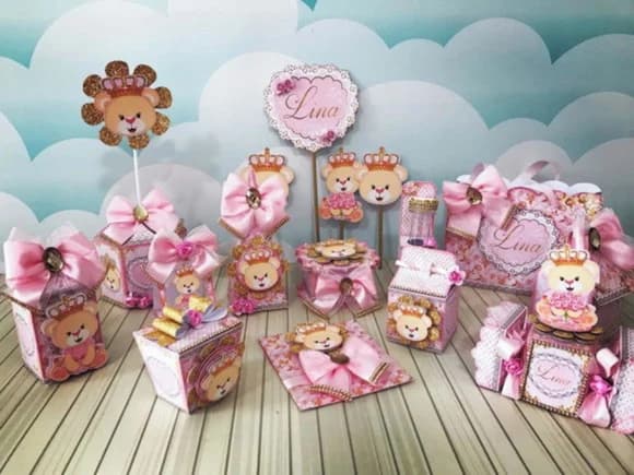 Kit Festa Personalizada Ursinha Princesa
