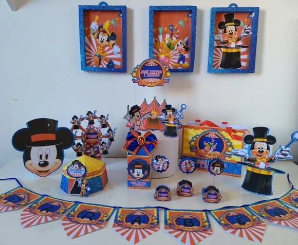 Kit Festa So Um Bolinho Circo do Mickey