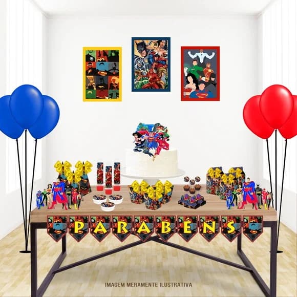 Kit Festa Liga da Justiça