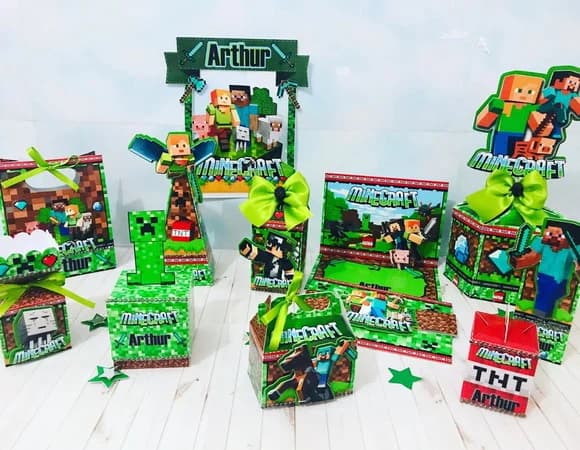 Kit Festa So Um Bolinho Minecraft