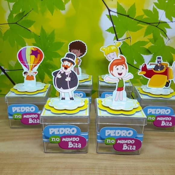 Caixa Acrilica 3d Mundo Bita Personalizada