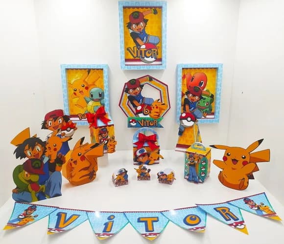 Kit Festa Um Só Bolinho - Pokemon