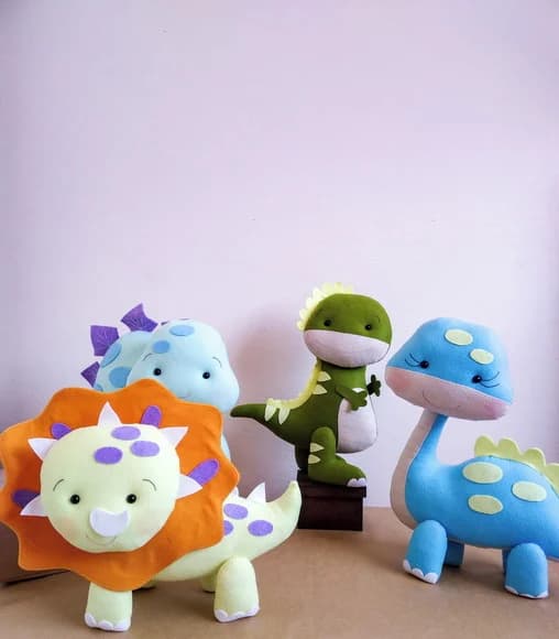 Dinossauros Baby em Feltro