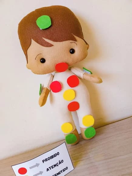 Boneco Semáforo do Toque - 2 em 1 -- 30cm