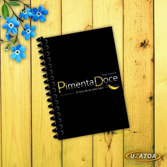 Brinde Caderninho com Capa e Folhas Personalizadas