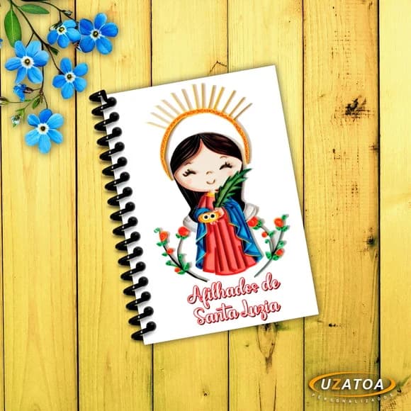 Lembrancinha Caderninho com Capa e Folhas Personalizadas
