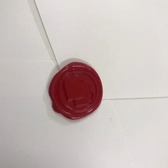 Lacre de Cera - Coração Duplo