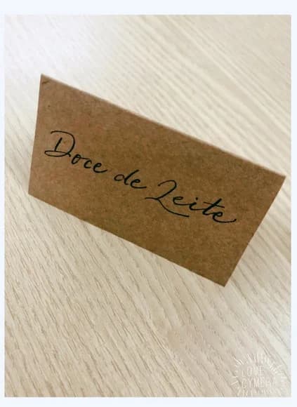 Placas de doces - Kraft