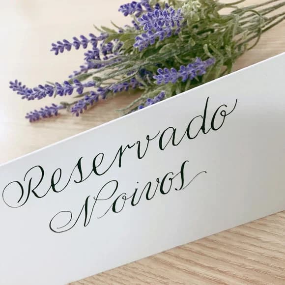 Placas de Reservado - Caligrafado