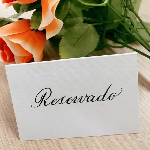 Plaquinhas - Reservado
