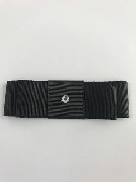 Laço Duplo preto com strass