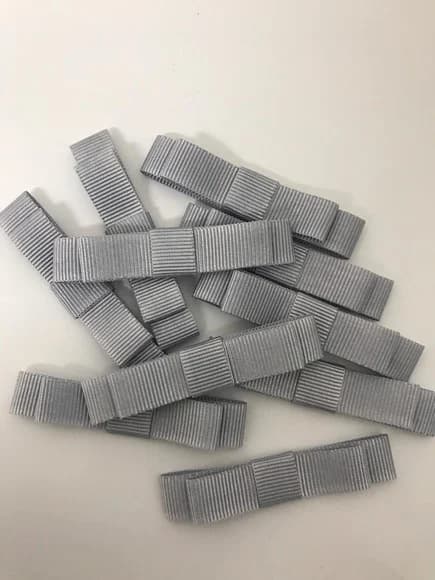 Laço Duplo Cinza Prata