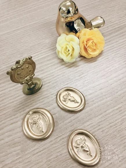 Lacre Anjo Dourado