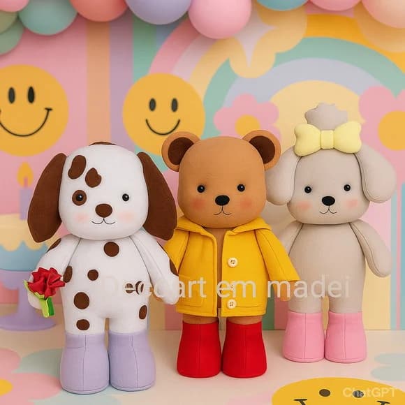 Bobbie Goods - Bonecos Decorativos em Feltro