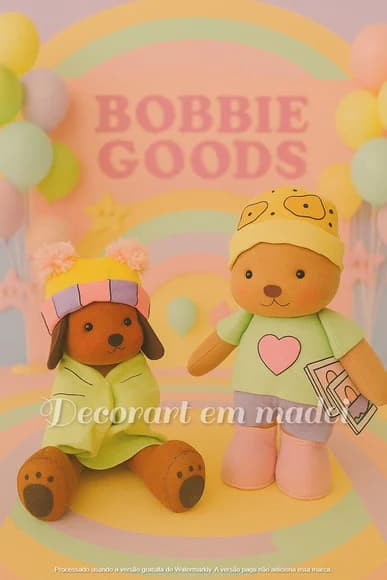Bobbie Goods Bonecosdecorativos em Feltro