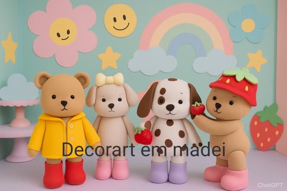 Bobbie Goods Bonecos Decorativos em Feltro