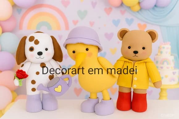 Bobbie Goods Bonecos Decorativos em Feltro