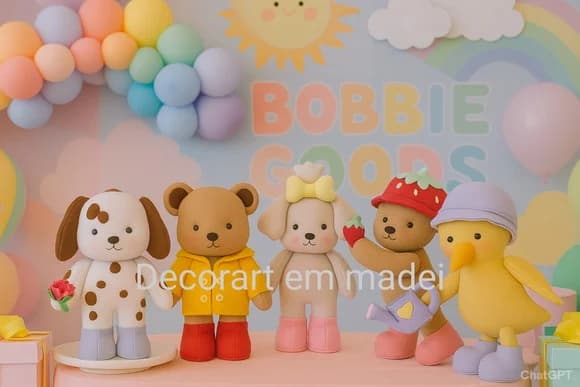Bobbie Goods Bonecos Decorativos em Feltro