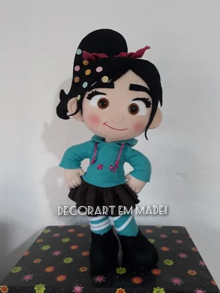 Vanélope Boneca Decoração Feltro
