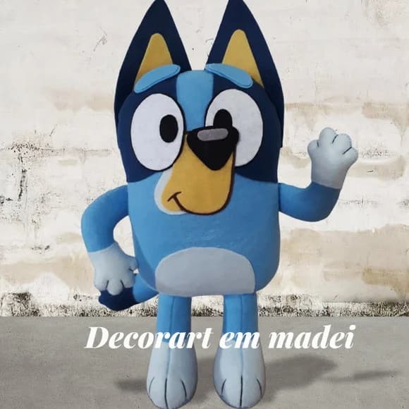 Bluey Boneco Decoração em Feltro