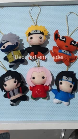 Enfeite de árvore de Natal decoração Naruto