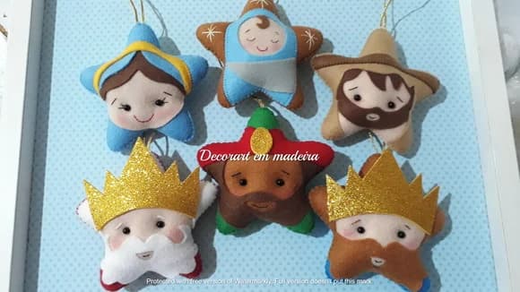 Enfeite Árvore de Natal decoração presépio