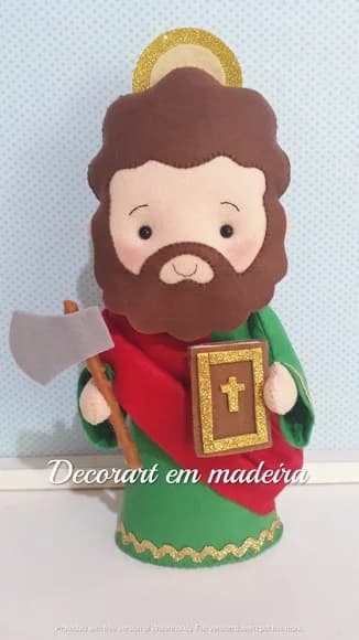 São Matias Boneco Santinho Feltro