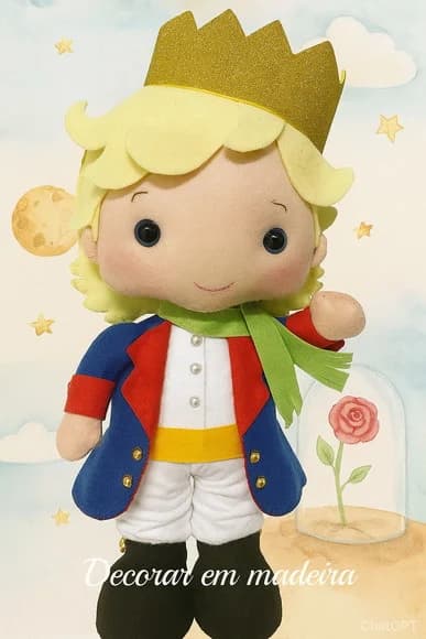 Pequeno Príncipe Boneco Decoração Feltro - foto 1
