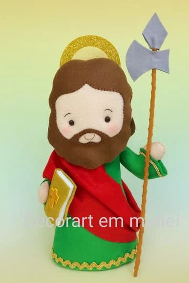 São Judas Tadeu Boneco Santinho Feltro