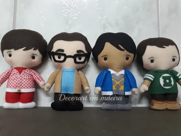 The Big Bang Theory Bonecos em Feltro