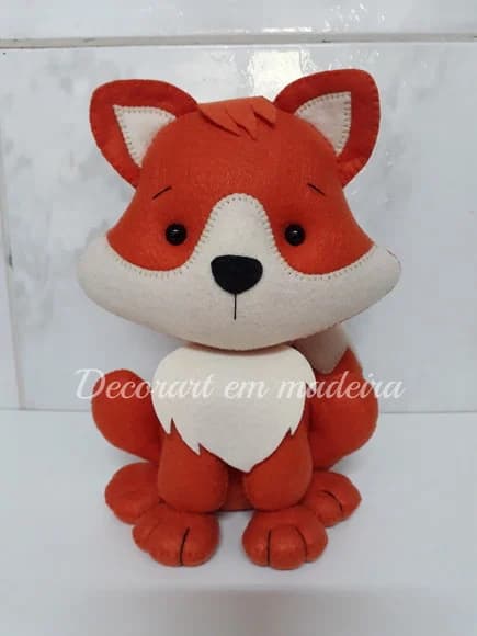 Raposinha Boneco Decoração em Feltro