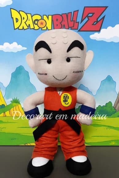 Kuririn Boneco Decoração Feltro (dragon Ball)