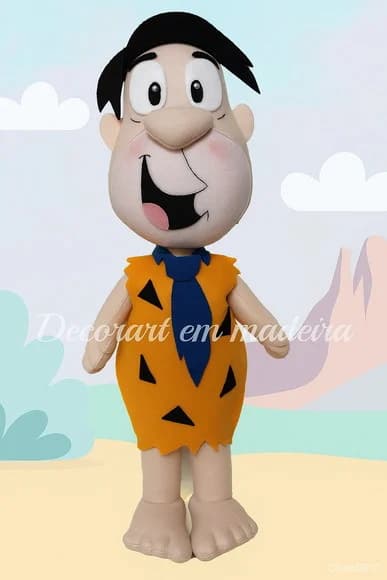 Fred Flintstones Boneco Decoração Feltro