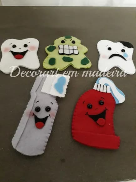 Dedoches brinquedo educativo- Higiene Bucal