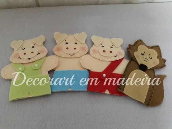 Dedoches - os 3 Porquinhos