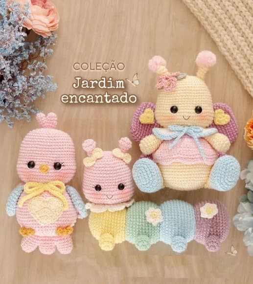 Kit Jardim Encantado Amigurumi - foto 1