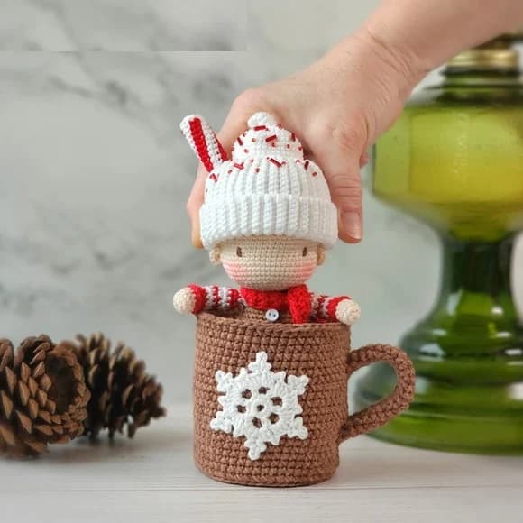 Caneca Encantada em Amigurumi