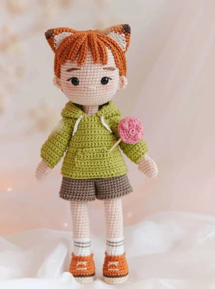 Boneca Nick em Amigurumi