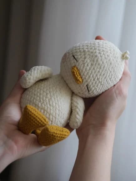 Patinho Dorminhoco em Amigurumi