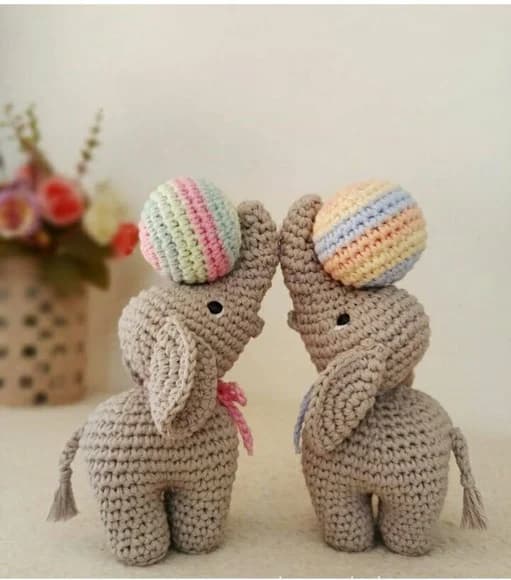 Elefantinho de Circo em Amigurumi - foto 1