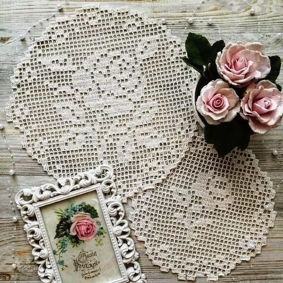 Conjunto de Toalhinhas em Crochê - foto 1