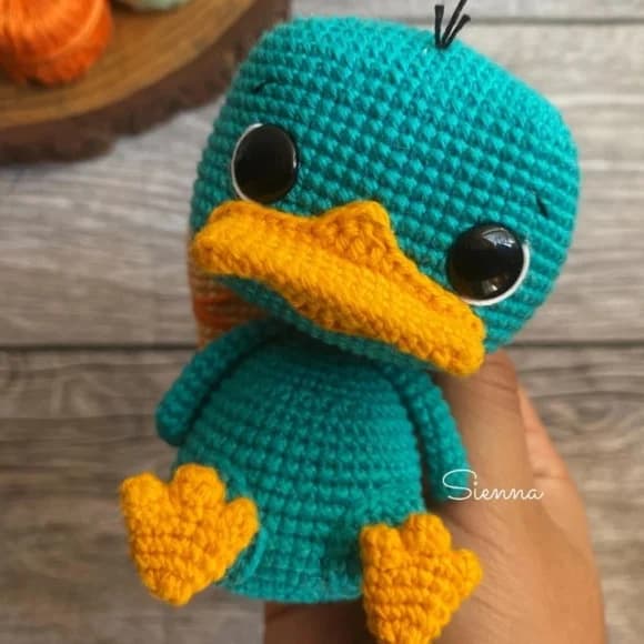 Perry Ornitorrinco Amigurumi - foto 1