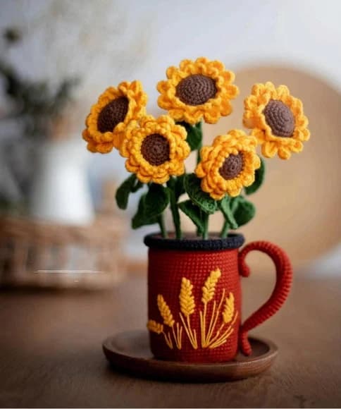 Girassol na Caneca