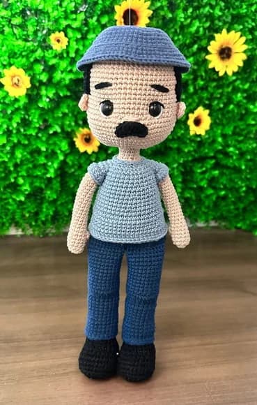 Seu Madruga em Amigurumi