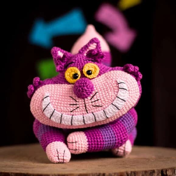 Gato Cheshire em Amigurumi - Alice no País das Maravilhas - foto 1