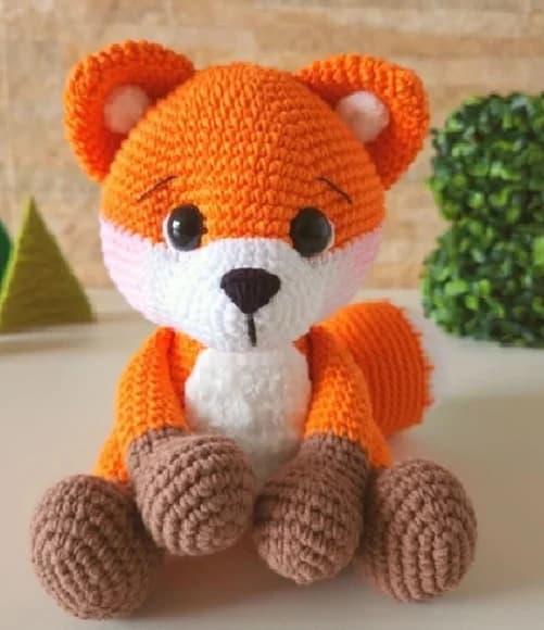 Raposa em Amigurumi